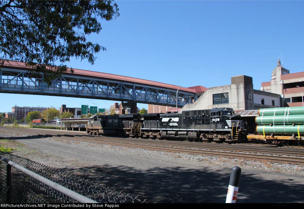 NS 8006 and 439 lead train 13V through Altoona PA